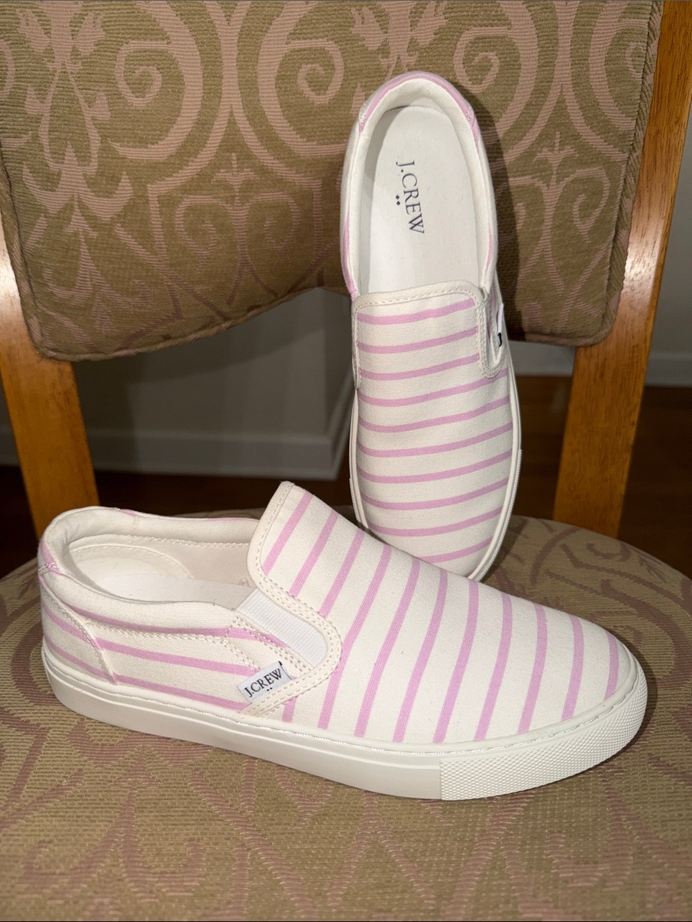 NWOT Sz 9 J Crew Lilac/Pink and White Sneakers